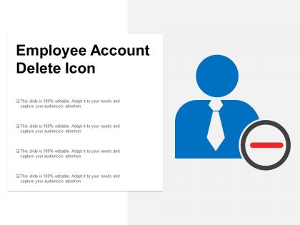 Employee account delete icon