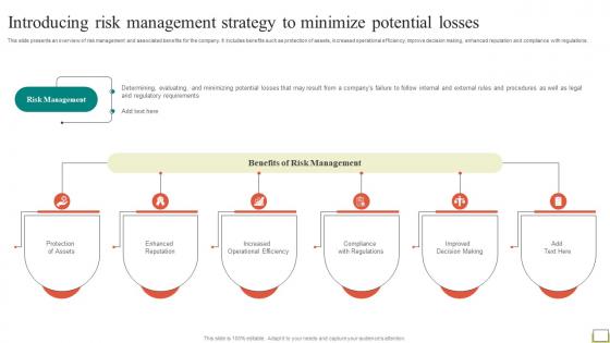 Employee And Workplace Introducing Risk Management Strategy To Minimize Potential Strategy SS V