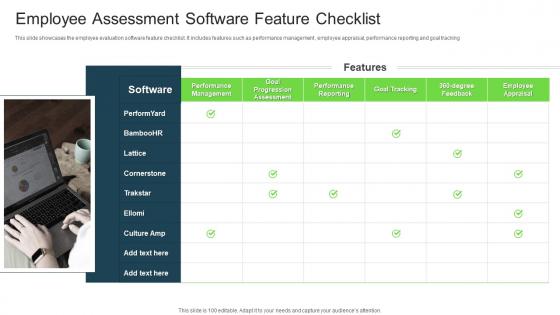 Employee Assessment Software Feature Checklist