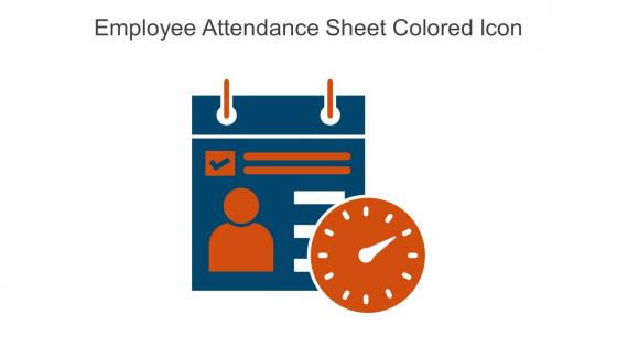 Employee Attendance Sheet Colored Icon In Powerpoint Pptx Png And Editable Eps Format