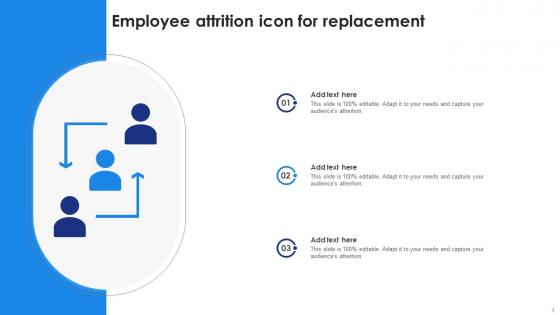 Employee Attrition Icon For Replacement