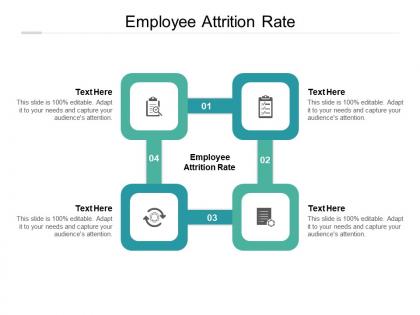 Employee attrition rate ppt powerpoint presentation show model cpb