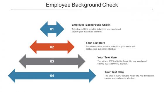 Employee Background Check Ppt Powerpoint Presentation Summary Slide Cpb