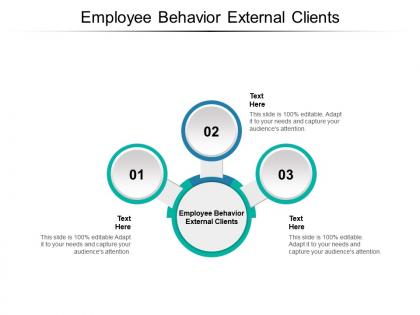 Employee behavior external clients ppt powerpoint presentation demonstration cpb