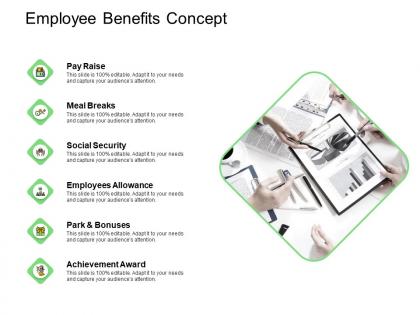 Employee benefits concept allowance ppt powerpoint presentation professional skills