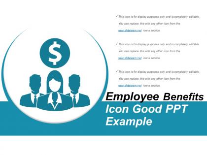 Employee benefits icon good ppt sample