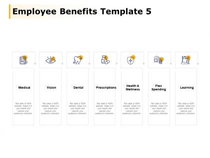 Employee benefits template learning vision medical ppt powerpoint presentation file templates