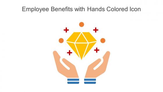 Employee Benefits With Hands Colored Icon Powerpoint Pptx Png And Editable Eps Format
