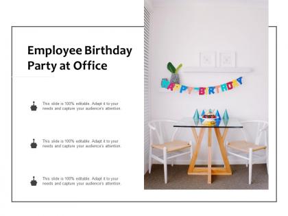 Employee birthday party at office