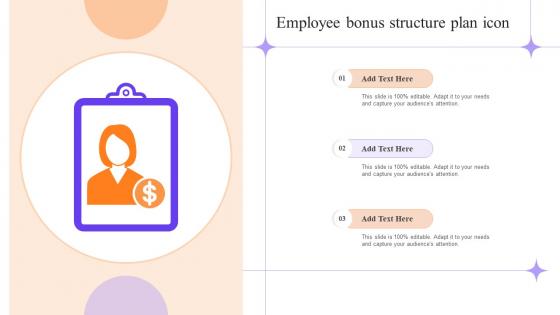 Employee bonus structure plan icon