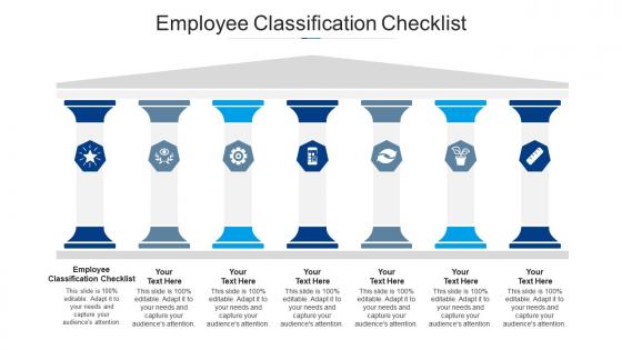 Employee classification checklist ppt powerpoint presentation model icons cpb