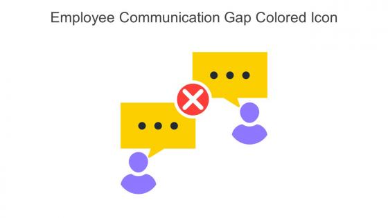 Employee Communication Gap Colored Icon In Powerpoint Pptx Png And Editable Eps Format