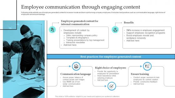 Employee Communication Through Engaging Implementation Of Formal Communication