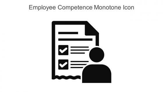 Employee Competence Monotone Icon In Powerpoint Pptx Png And Editable Eps Format