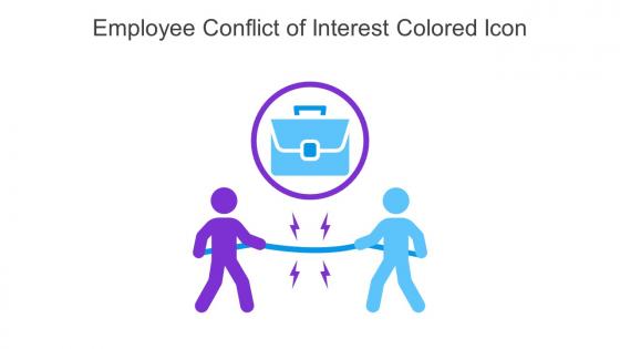Employee Conflict Of Interest Colored Icon In Powerpoint Pptx Png And Editable Eps Format