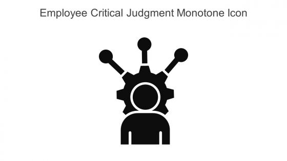 Employee Critical Judgment Monotone Icon In Powerpoint Pptx Png And Editable Eps Format