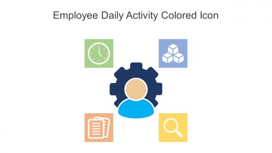 Employee Daily Activity Colored Icon In Powerpoint Pptx Png And Editable Eps Format