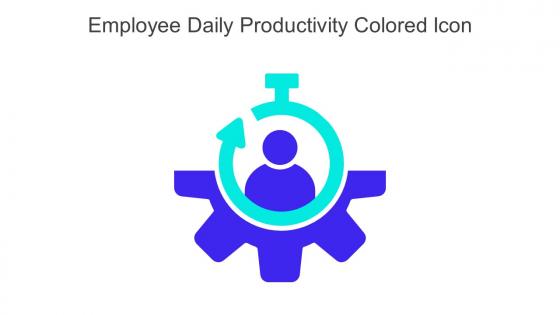 Employee Daily Productivity Colored Icon In Powerpoint Pptx Png And Editable Eps Format