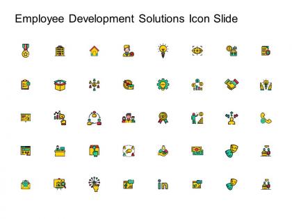 Employee development solutions icon slide ppt powerpoint presentation file deck