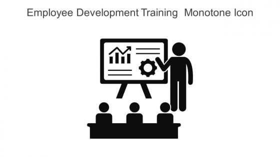 Employee Development Training Monotone Icon In Powerpoint Pptx Png And Editable Eps Format