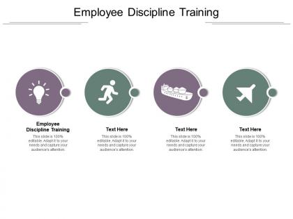 Employee discipline training ppt powerpoint presentation summary visuals cpb