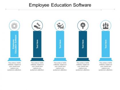 Employee education software ppt powerpoint presentation outline graphics template cpb