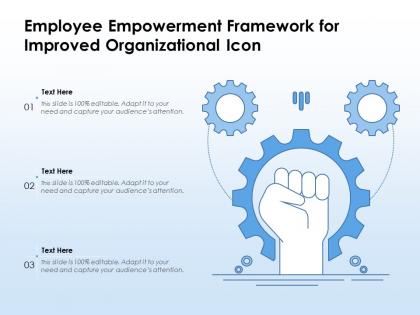 Employee empowerment framework for improved organizational operations icon