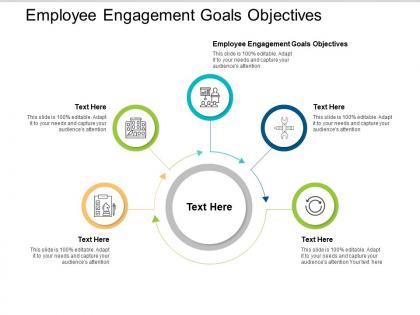 Employee engagement goals objectives ppt powerpoint presentation model graphic images cpb