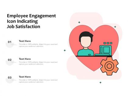 Employee engagement icon indicating job satisfaction