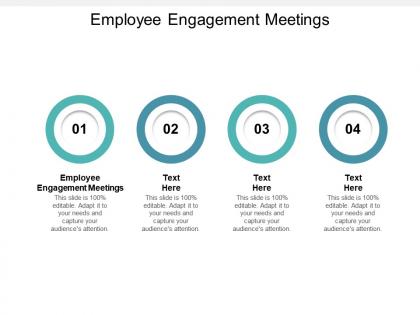 Employee engagement meetings ppt powerpoint presentation visual aids ideas cpb