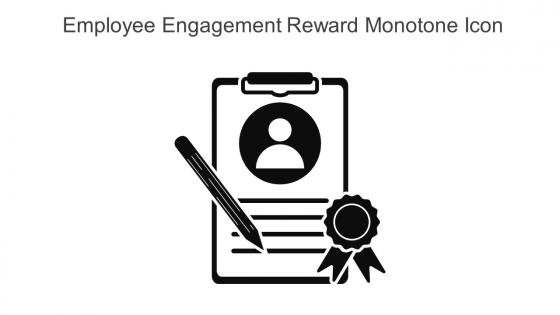Employee Engagement Reward Monotone Icon In Powerpoint Pptx Png And Editable Eps Format