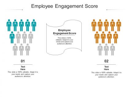 Employee engagement score ppt powerpoint presentation summary graphics tutorials cpb