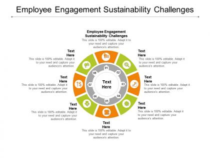 Employee engagement sustainability challenges ppt powerpoint presentation layouts guide cpb