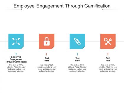Employee engagement through gamification ppt powerpoint presentation professional graphics cpb