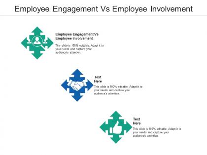 Employee engagement vs employee involvement ppt powerpoint presentation layouts styles cpb