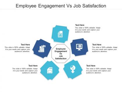 Employee engagement vs job satisfaction ppt powerpoint presentation visual aids deck cpb