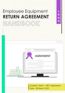 Employee Equipment Return Agreement Handbook HB