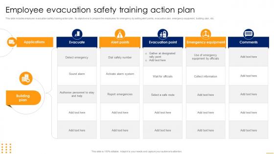 Employee Evacuation Safety Training Action Plan