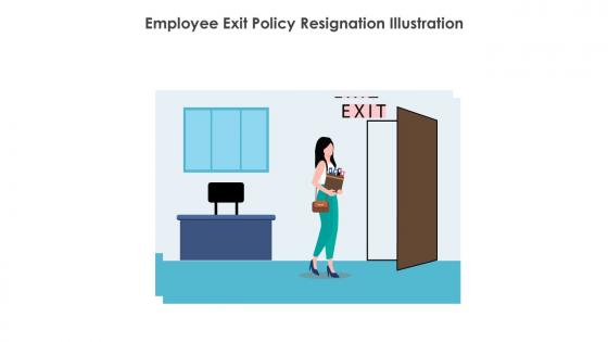 Employee Exit Policy Resignation Illustration
