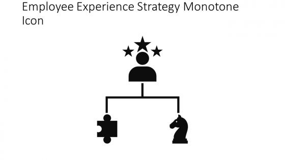 Employee Experience Strategy Monotone Icon In Powerpoint Pptx Png And Editable Eps Format