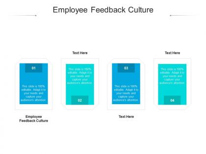 Employee feedback culture ppt powerpoint presentation professional structure cpb
