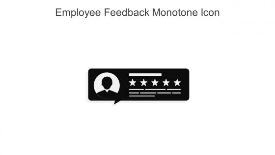 Employee Feedback Monotone Icon In Powerpoint Pptx Png And Editable Eps Format