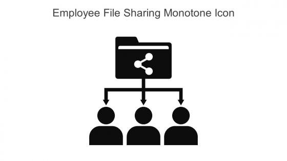 Employee File Sharing Monotone Icon In Powerpoint Pptx Png And Editable Eps Format