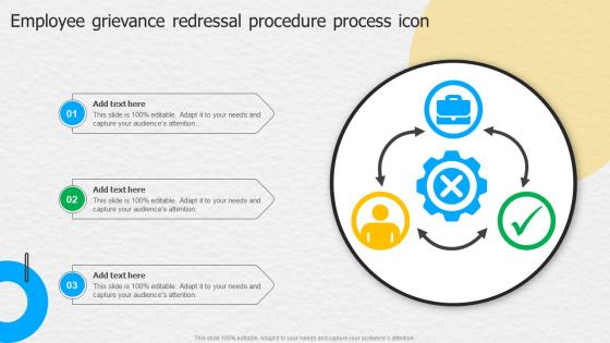 Employee Grievance Redressal Procedure Process Icon
