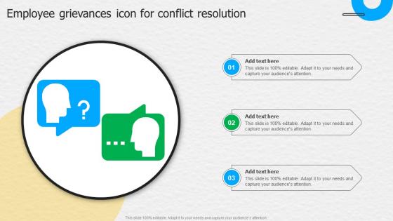 Employee Grievances Icon For Conflict Resolution