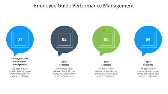 Employee Guide Performance Management Ppt Powerpoint Presentation Portfolio Influencers Cpb