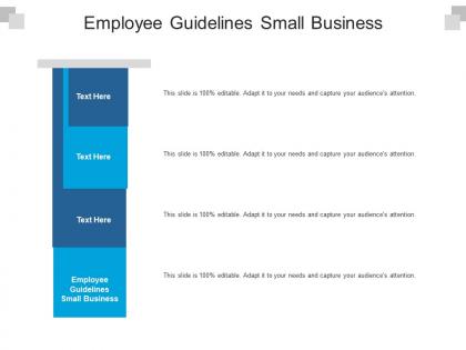 Employee guidelines small business ppt powerpoint presentation styles format cpb