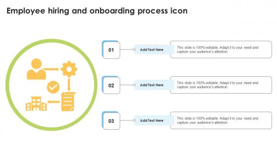 Employee Hiring And Onboarding Process Icon