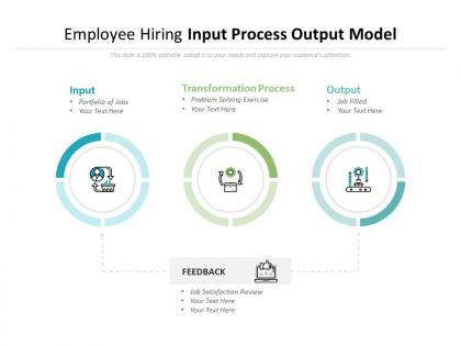 Employee hiring input process output model