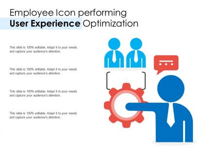 Employee icon performing user experience optimization